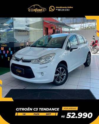 CITROËN C3 1.6 TENDANCE 16V FLEX 4P AUTOMÁTICO CITROËN C3 1.6 TENDANCE 16V FLEX 4P AUTOMÁTICO